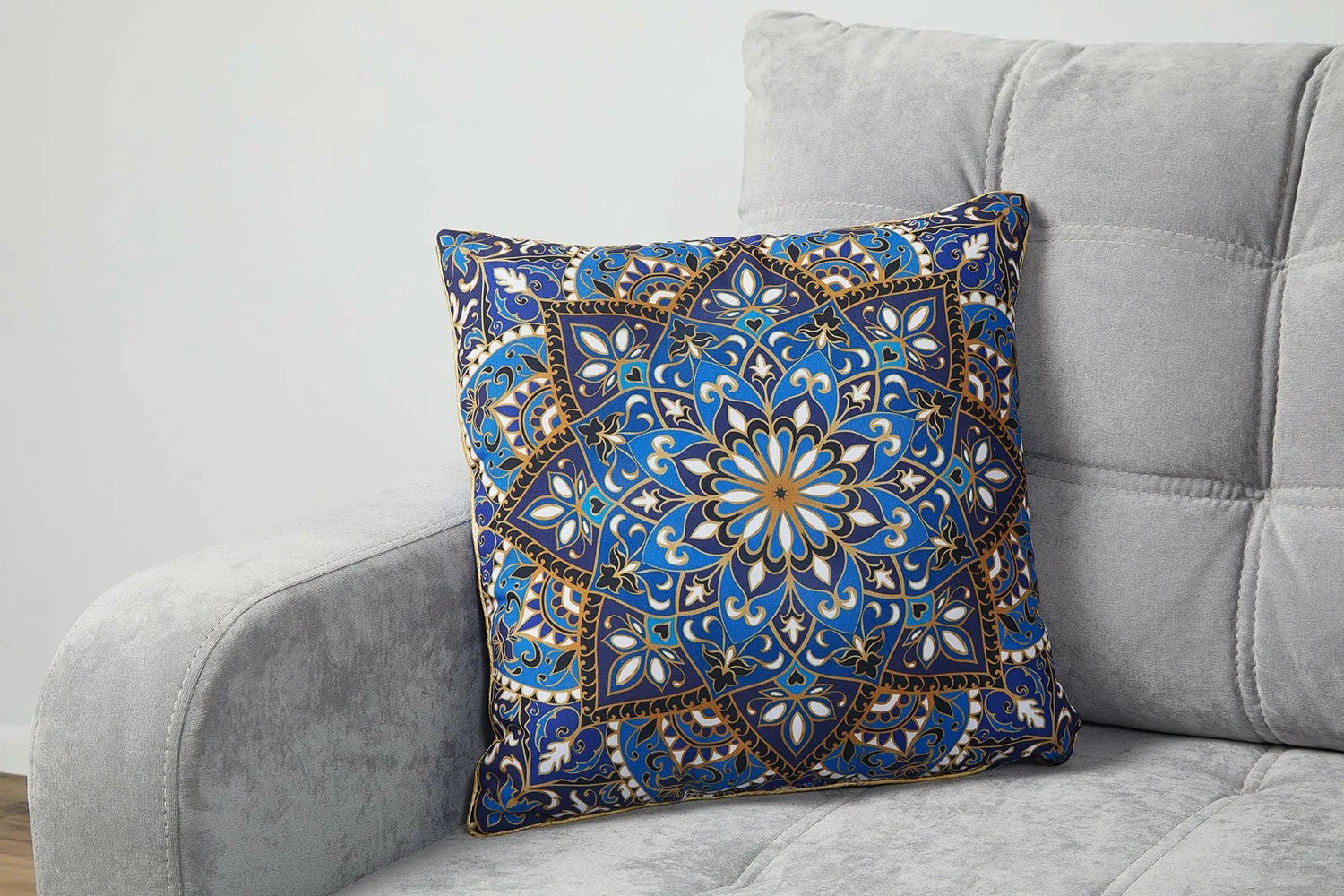 Blue Harmony Living Room Chair Covers – Elegant Textile Perfection